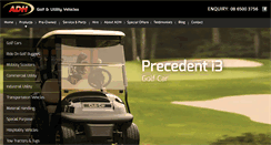Desktop Screenshot of motorisedgolfcars.com.au